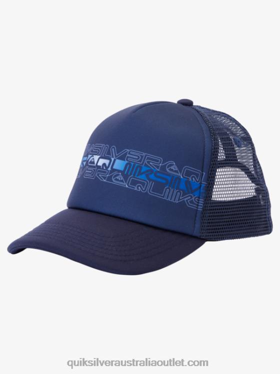 Quiksilver Boys 2-7 Buzzard Coop Trucker Hat H2N4B2204 navy blazer