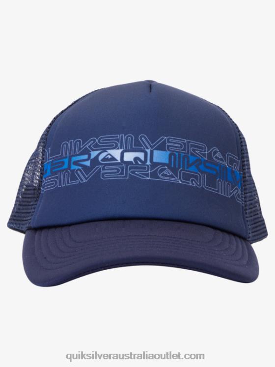 Quiksilver Boys 2-7 Buzzard Coop Trucker Hat H2N4B2204 navy blazer