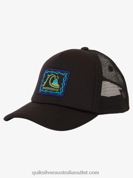 Quiksilver Boys 2-7 Sneaky Peak Trucker Hat H2N4B1891 black