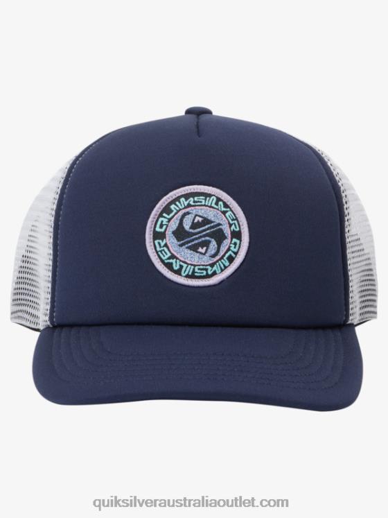 Quiksilver Boys 2-7 Sneaky Peak Trucker Hat H2N4B1892 navy blazer