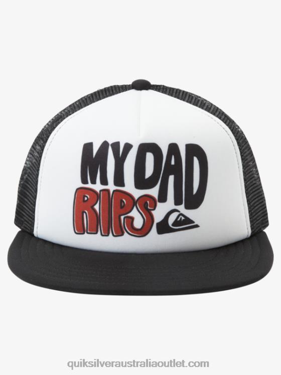 Quiksilver Boys 2-7 Town Hero Trucker Hat H2N4B2036 white