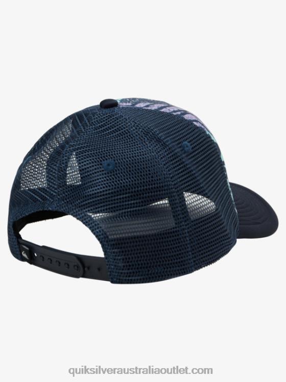 Quiksilver Boys 8-16 Buzzard Coop Trucker Hat H2N4B2042 iron gate