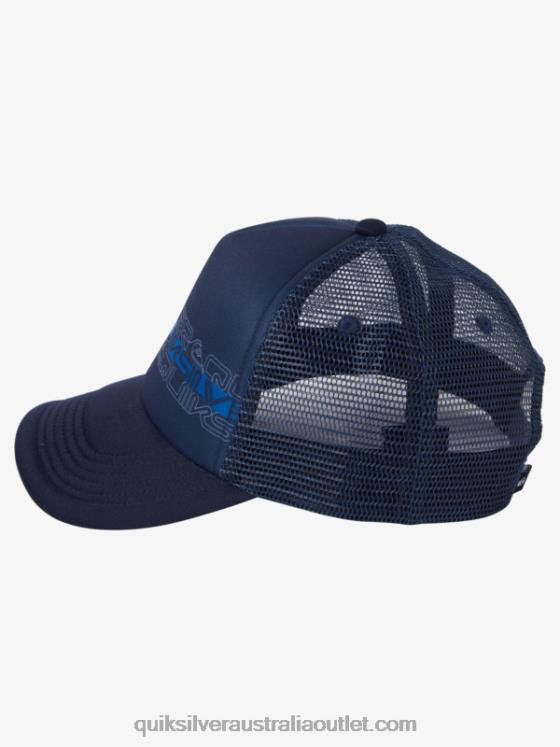 Quiksilver Boys 8-16 Buzzard Coop Trucker Hat H2N4B2043 midnight navy