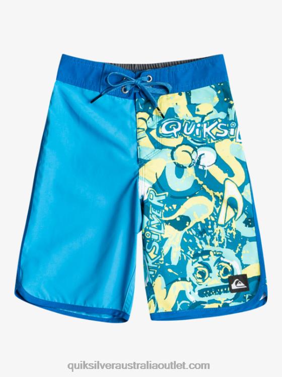 Quiksilver Boys 2-7 Everyday Scallop 14 Boardshorts H2N4B1922 blithe
