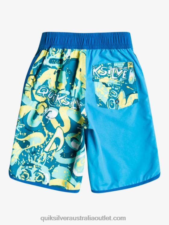 Quiksilver Boys 2-7 Everyday Scallop 14 Boardshorts H2N4B1922 blithe