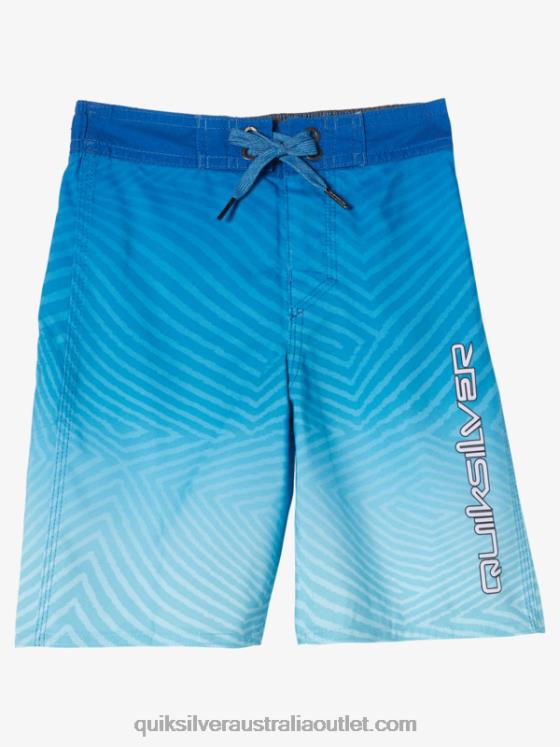 Quiksilver Boys 2-7 Everyday Warp Fade 14 Boardshorts H2N4B2175 snorkel blue