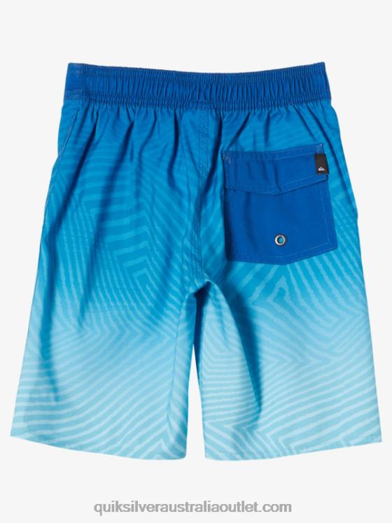 Quiksilver Boys 2-7 Everyday Warp Fade 14 Boardshorts H2N4B2175 snorkel blue