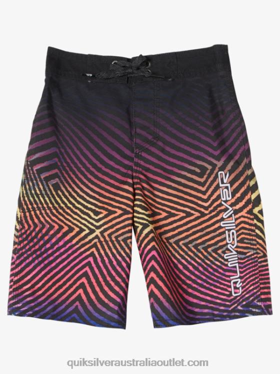 Quiksilver Boys 2-7 Everyday Warp Fade 14 Boardshorts H2N4B2176 tarmac