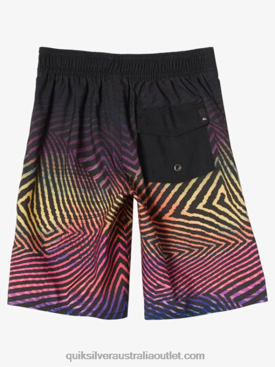 Quiksilver Boys 2-7 Everyday Warp Fade 14 Boardshorts H2N4B2176 tarmac