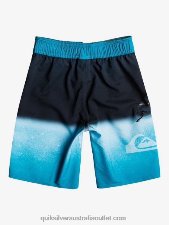 Quiksilver Boys 2-7 Surfsilk Slab 14 Recycled Boardshorts H2N4B2335 fjord blue