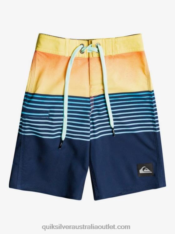 Quiksilver Boys 2-7 Surfsilk Slab 14 Recycled Boardshorts H2N4B2336 navy blazer