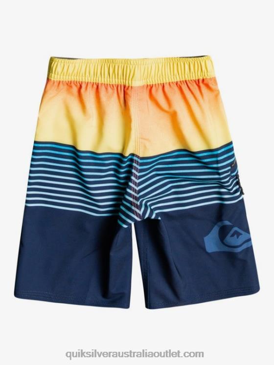 Quiksilver Boys 2-7 Surfsilk Slab 14 Recycled Boardshorts H2N4B2336 navy blazer