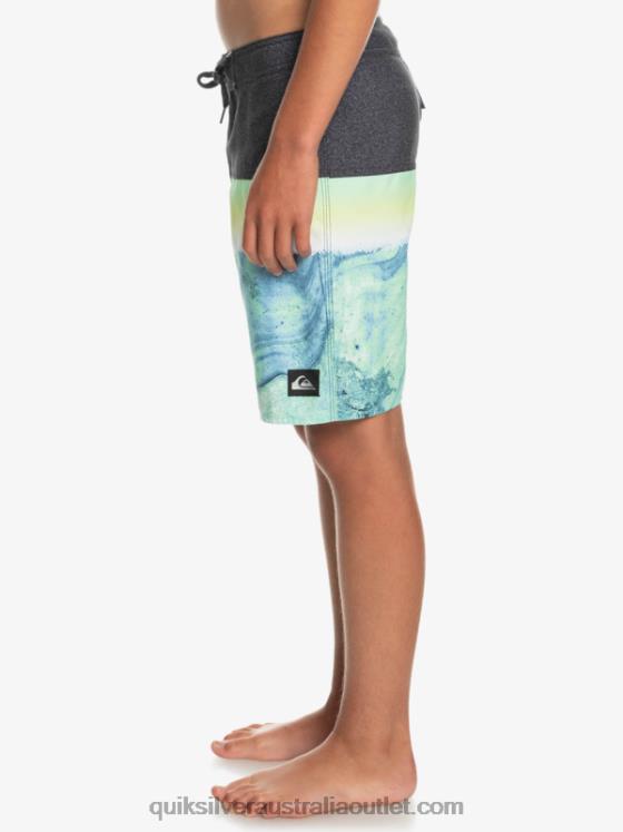 Quiksilver Boys 8-16 Everyday Panel Yth 17 Boardshort H2N4B2274 green ash