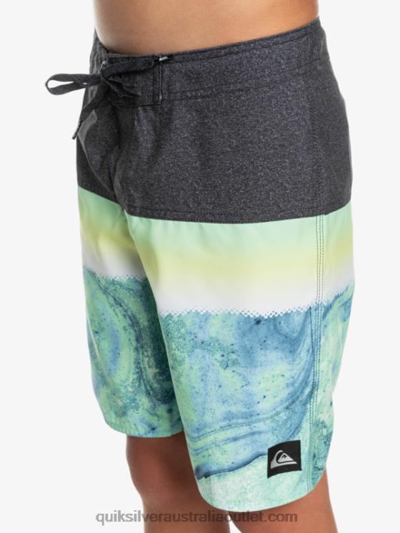 Quiksilver Boys 8-16 Everyday Panel Yth 17 Boardshort H2N4B2274 green ash