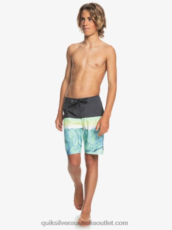 Quiksilver Boys 8-16 Everyday Panel Yth 17 Boardshort H2N4B2274 green ash