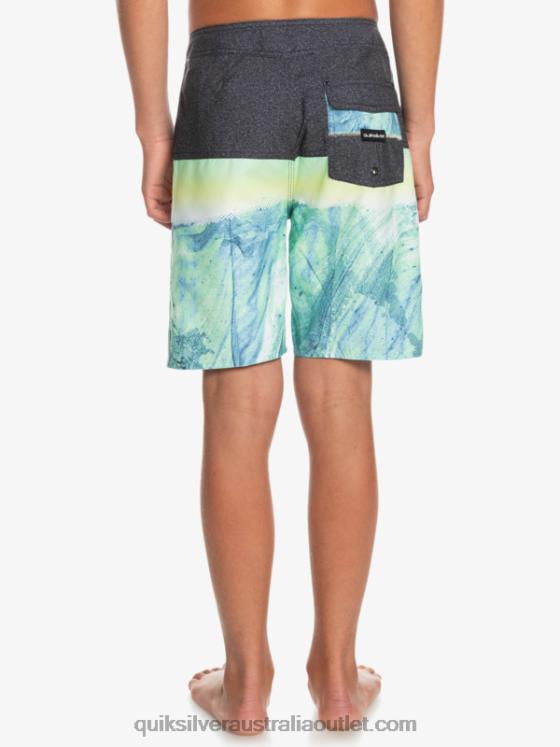 Quiksilver Boys 8-16 Everyday Panel Yth 17 Boardshort H2N4B2274 green ash