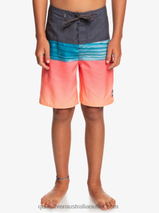 Quiksilver Boys 8-16 Everyday Panel Yth 17 Boardshort H2N4B2275 orange pop