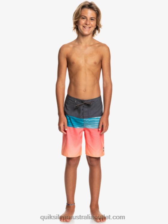 Quiksilver Boys 8-16 Everyday Panel Yth 17 Boardshort H2N4B2275 orange pop