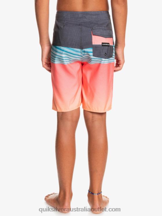 Quiksilver Boys 8-16 Everyday Panel Yth 17 Boardshort H2N4B2275 orange pop