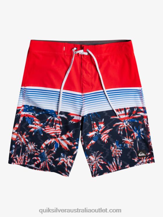 Quiksilver Boys 8-16 Everyday Panel Yth 17 Boardshort H2N4B2276 high risk red