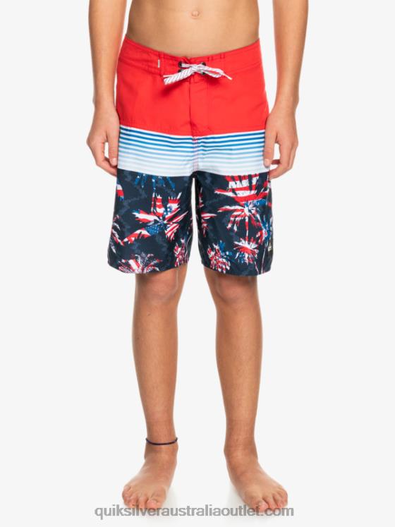 Quiksilver Boys 8-16 Everyday Panel Yth 17 Boardshort H2N4B2276 high risk red