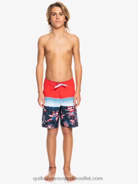 Quiksilver Boys 8-16 Everyday Panel Yth 17 Boardshort H2N4B2276 high risk red