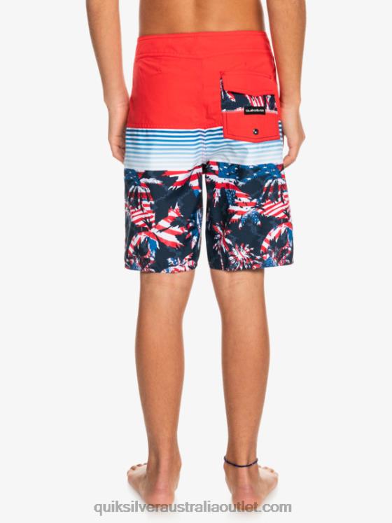 Quiksilver Boys 8-16 Everyday Panel Yth 17 Boardshort H2N4B2276 high risk red