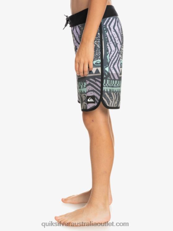 Quiksilver Boys 8-16 Highlite Scallop 16 Boardshorts H2N4B2147 midnight navy