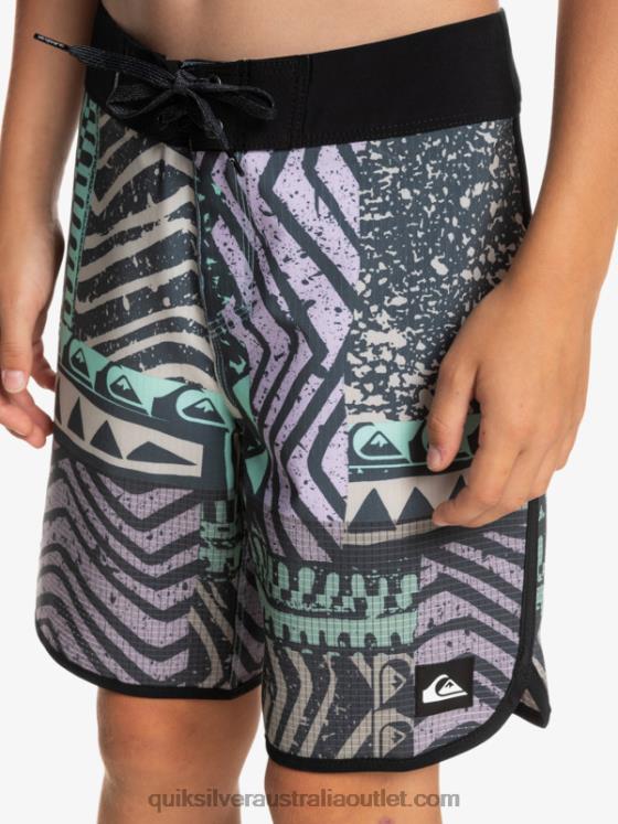 Quiksilver Boys 8-16 Highlite Scallop 16 Boardshorts H2N4B2147 midnight navy