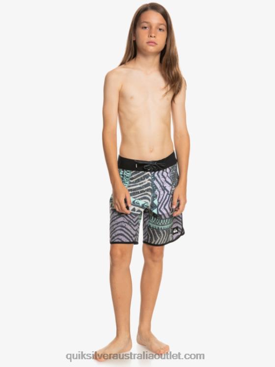 Quiksilver Boys 8-16 Highlite Scallop 16 Boardshorts H2N4B2147 midnight navy