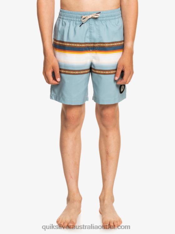 Quiksilver Boys 8-16 Sun Faded 15 Recycled Volleys H2N4B2320 citadel blue