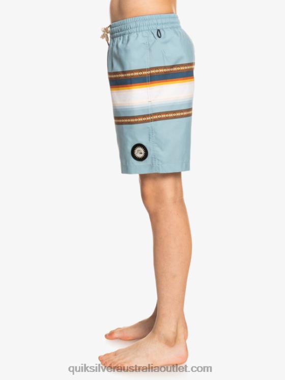 Quiksilver Boys 8-16 Sun Faded 15 Recycled Volleys H2N4B2320 citadel blue