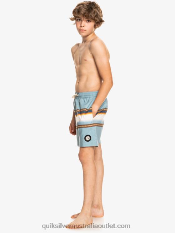 Quiksilver Boys 8-16 Sun Faded 15 Recycled Volleys H2N4B2320 citadel blue
