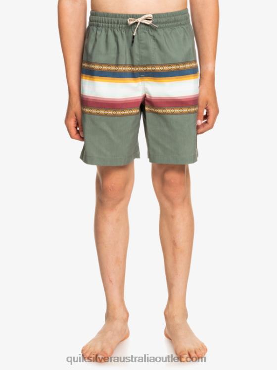 Quiksilver Boys 8-16 Sun Faded 15 Recycled Volleys H2N4B2321 thyme