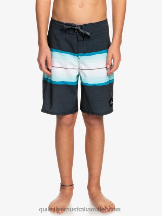 Quiksilver Boys 8-16 SurfSilk Resin Tint 17 Boardshorts H2N4B2301 black