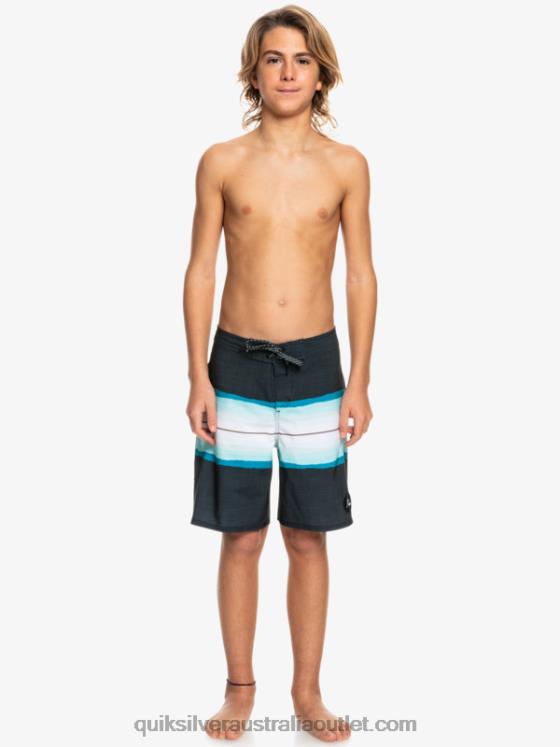 Quiksilver Boys 8-16 SurfSilk Resin Tint 17 Boardshorts H2N4B2301 black