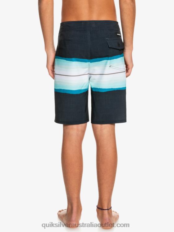 Quiksilver Boys 8-16 SurfSilk Resin Tint 17 Boardshorts H2N4B2301 black