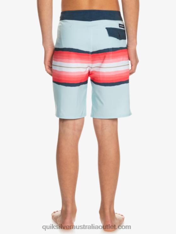Quiksilver Boys 8-16 SurfSilk Resin Tint 17 Boardshorts H2N4B2302 blue grey