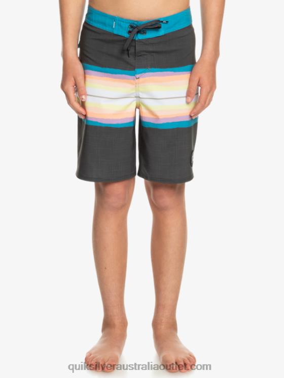 Quiksilver Boys 8-16 SurfSilk Resin Tint 17 Boardshorts H2N4B2303 tarmac