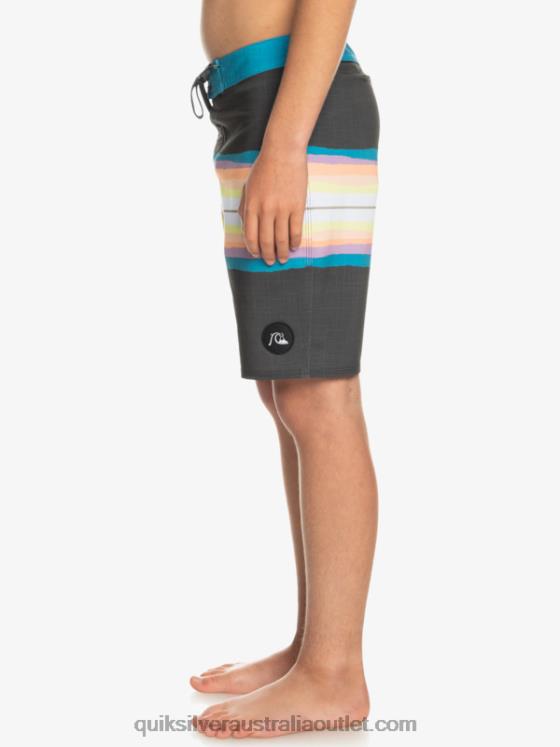 Quiksilver Boys 8-16 SurfSilk Resin Tint 17 Boardshorts H2N4B2303 tarmac