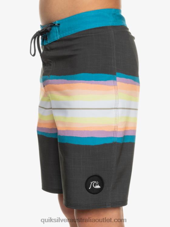 Quiksilver Boys 8-16 SurfSilk Resin Tint 17 Boardshorts H2N4B2303 tarmac