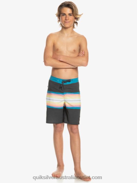 Quiksilver Boys 8-16 SurfSilk Resin Tint 17 Boardshorts H2N4B2303 tarmac