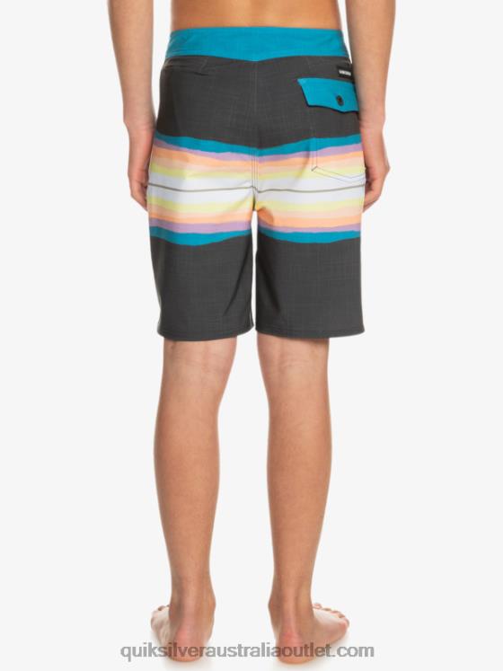 Quiksilver Boys 8-16 SurfSilk Resin Tint 17 Boardshorts H2N4B2303 tarmac