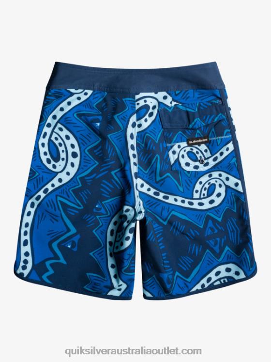Quiksilver Boys 8-16 SurfSilk Throwback 17 Boardshorts H2N4B2328 insignia blue