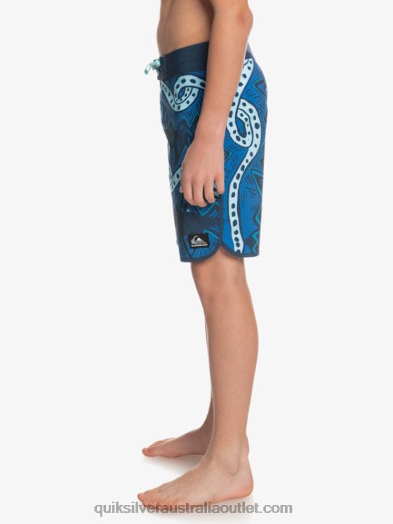 Quiksilver Boys 8-16 SurfSilk Throwback 17 Boardshorts H2N4B2328 insignia blue