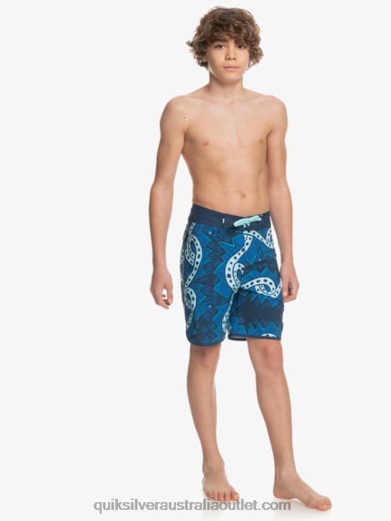 Quiksilver Boys 8-16 SurfSilk Throwback 17 Boardshorts H2N4B2328 insignia blue