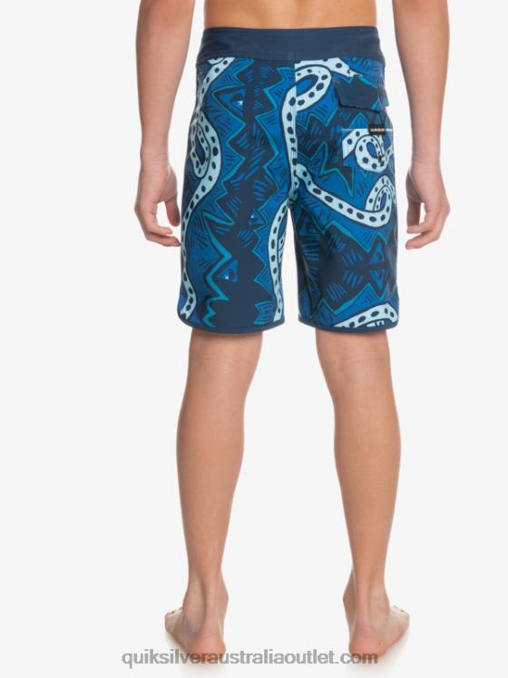 Quiksilver Boys 8-16 SurfSilk Throwback 17 Boardshorts H2N4B2328 insignia blue