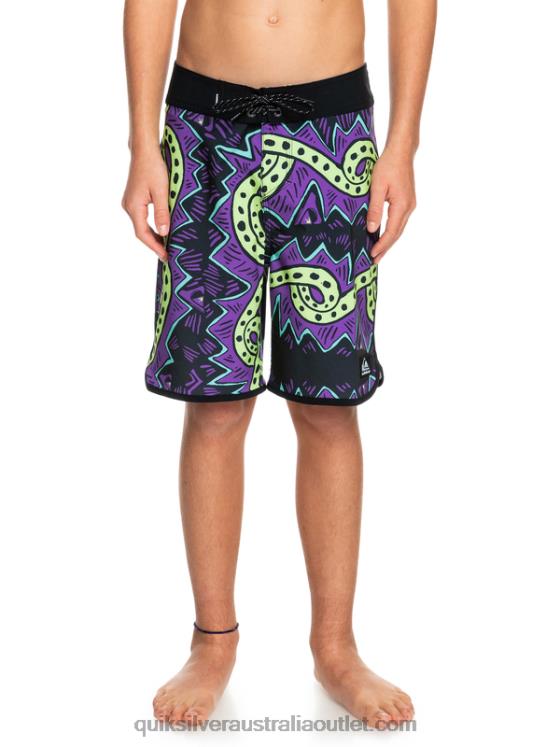 Quiksilver Boys 8-16 SurfSilk Throwback 17 Boardshorts H2N4B2329 black