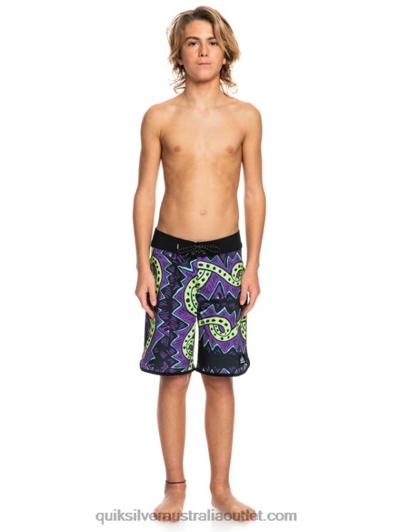 Quiksilver Boys 8-16 SurfSilk Throwback 17 Boardshorts H2N4B2329 black