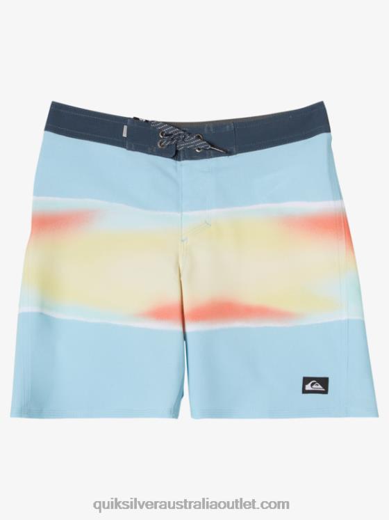 Quiksilver Boys 8-16 Surfsilk Air Brush 16 Boardshorts H2N4B2190 sky blue